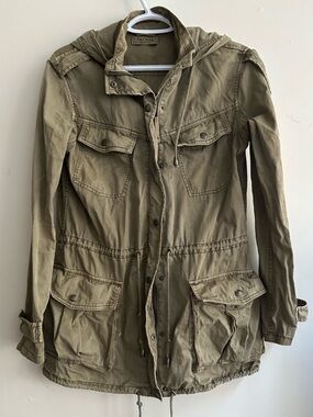 Aritzia Talula Olive Utility Anorak Jacket